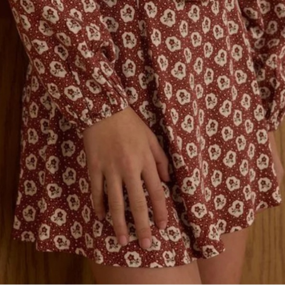 Rylee + cru Rachel skirt in ruby fleur